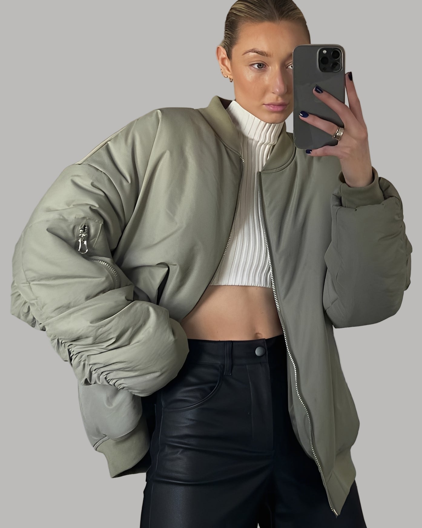 Coleen - Giacca bomber oversize casual per le donne 