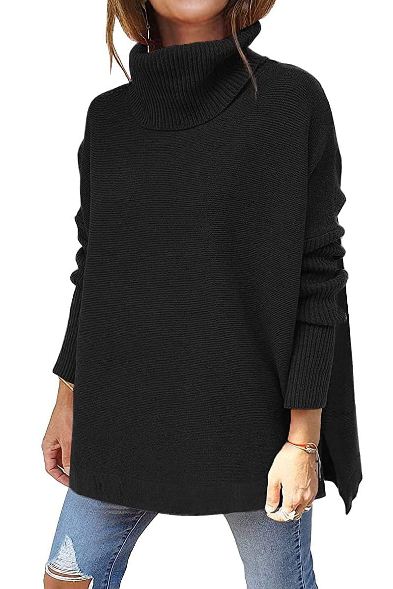 Macey - Maglione a collo alto casual in lana per donne