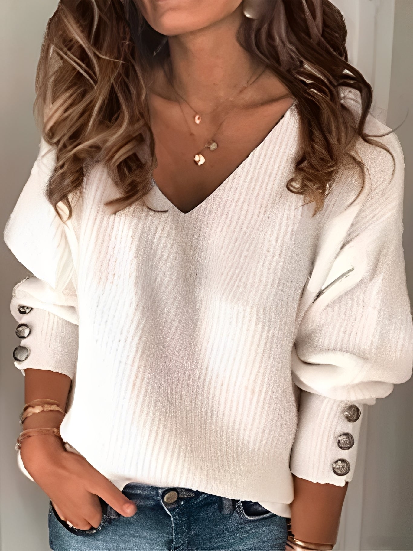 Adaline - Maglione a maglia a maniche lunghe per donne