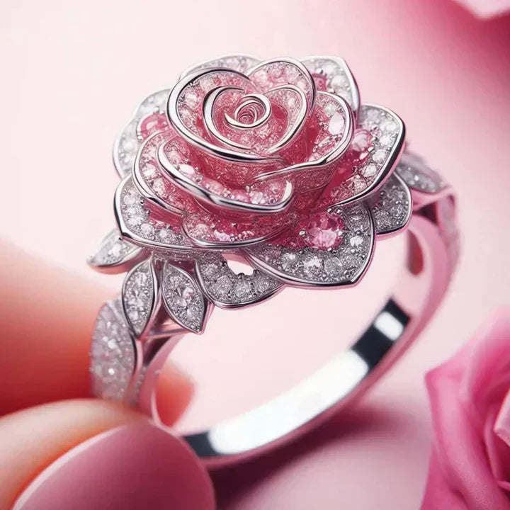 Exotic Flowered Silver Ring