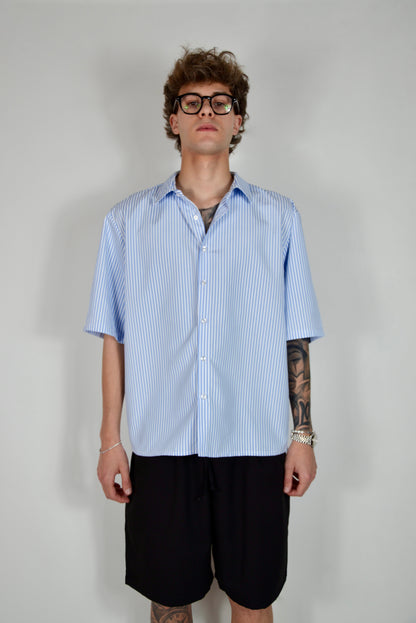 Camicia Millerighe Celeste