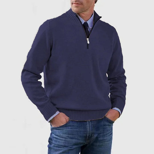 DERRICK™|MAGLIONE CON MEZZA ZIP