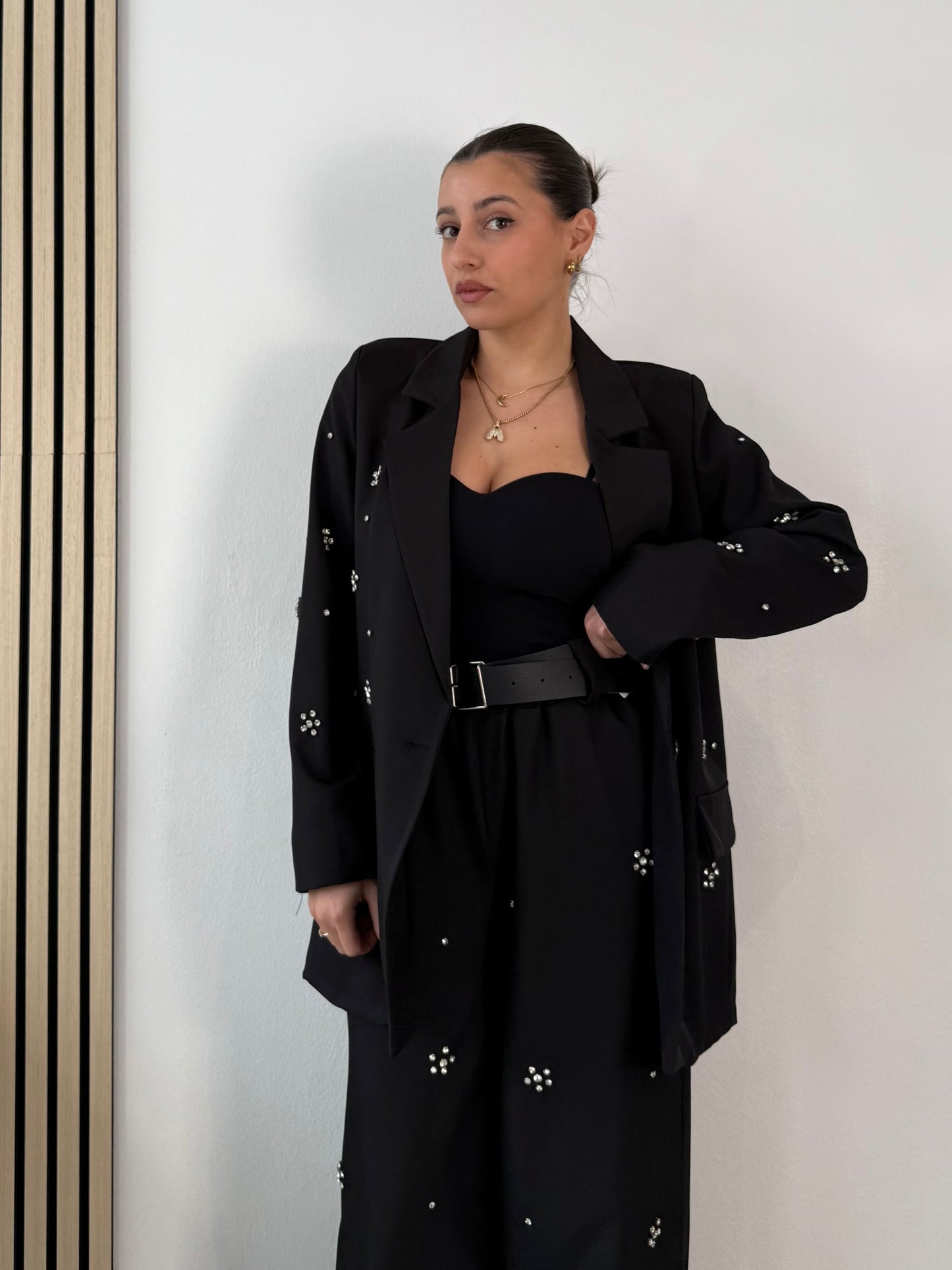 Blazer su strass