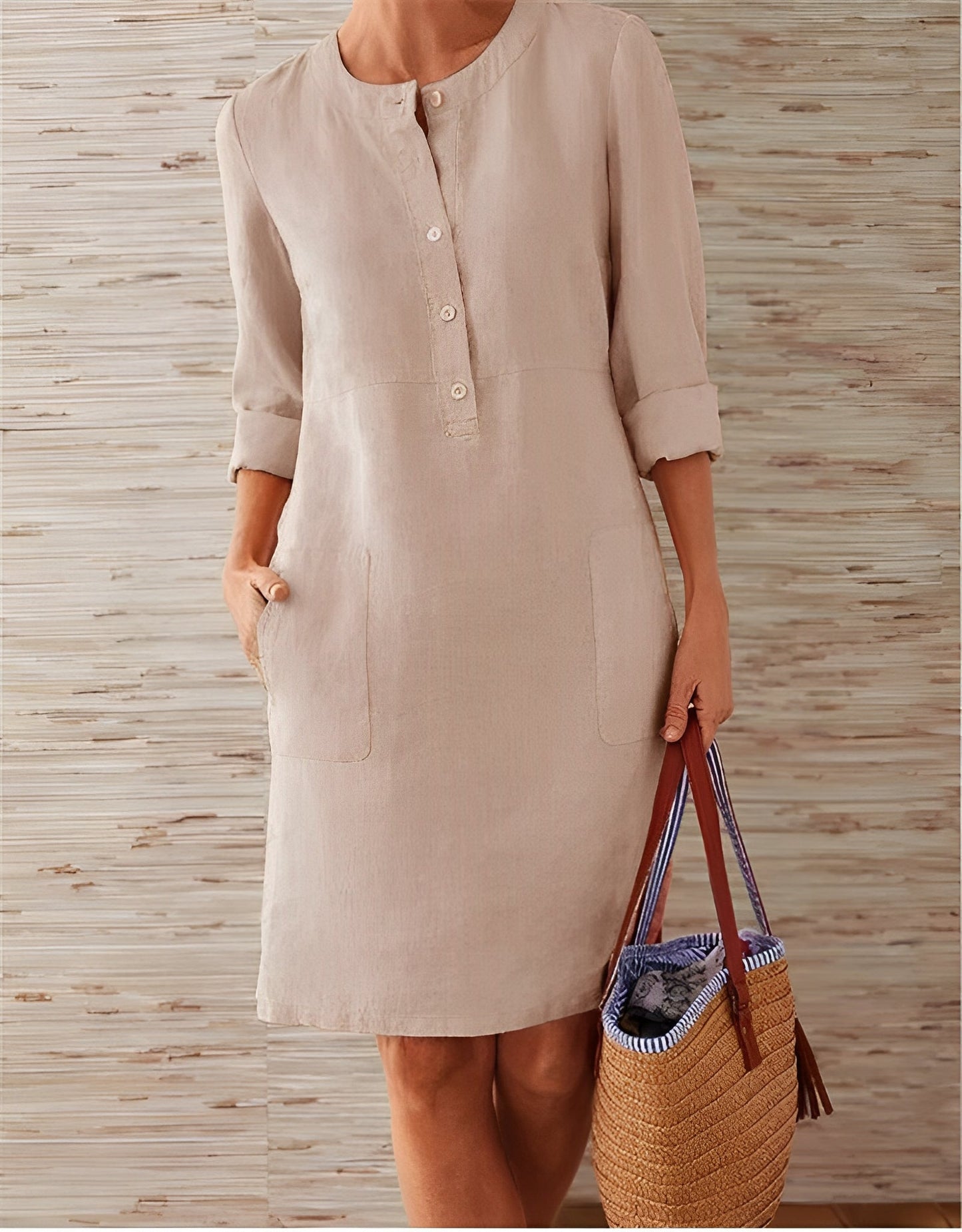 Blaire - Abito in lino elegante e morbido da donna