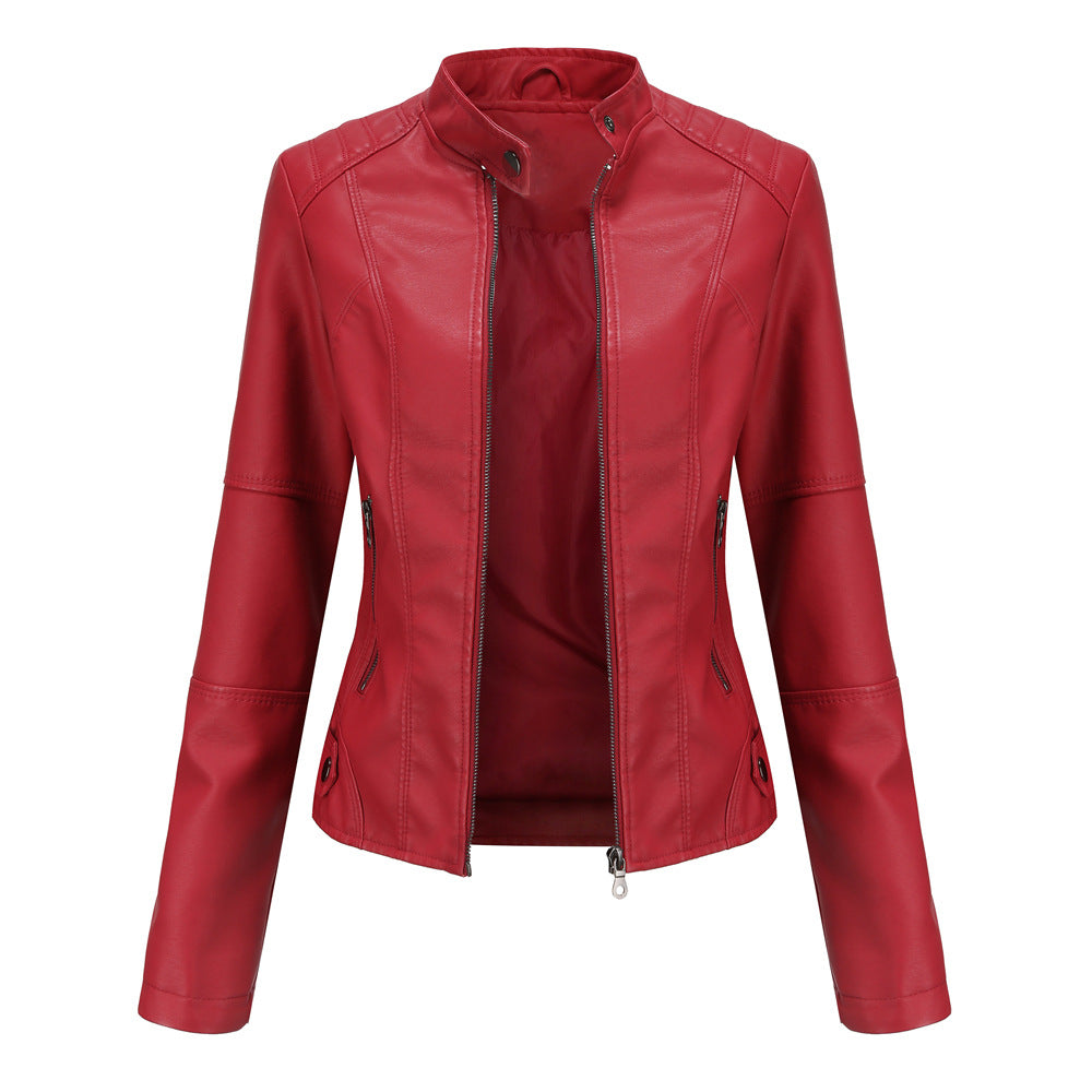 Martha - Elegante giacca in pelle attillata per donne