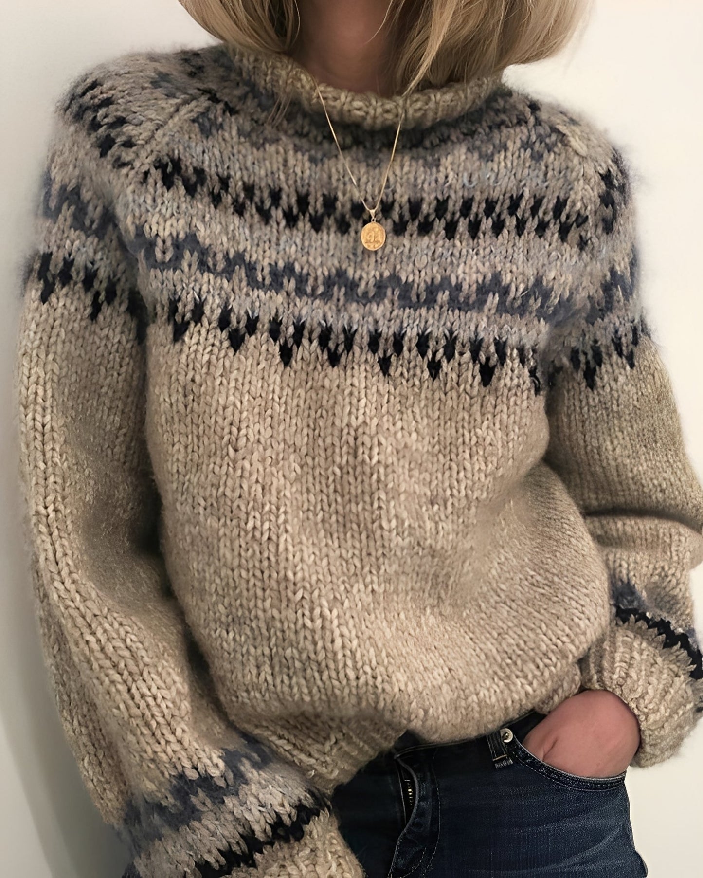 Layne - Maglione elegante a collo alto per donne