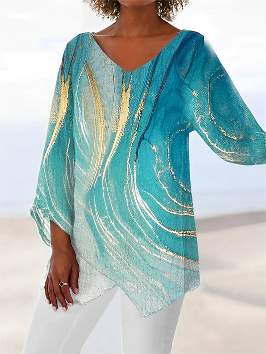 Berry - Camicetta elegante con scollo a V