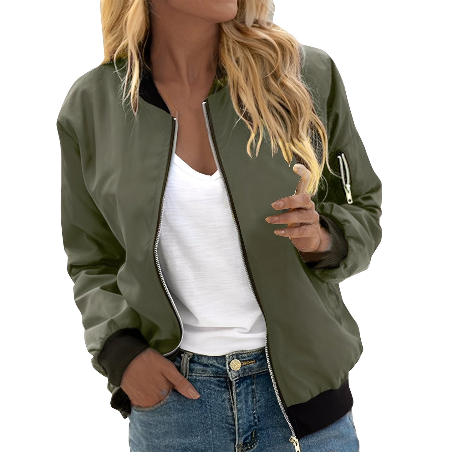 Shirlee - Piccolo bomber in stile retrò per donne 