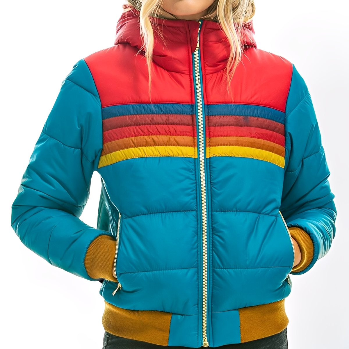 Sharon - Classica Parka Giacca con Cappuccio per Donne 