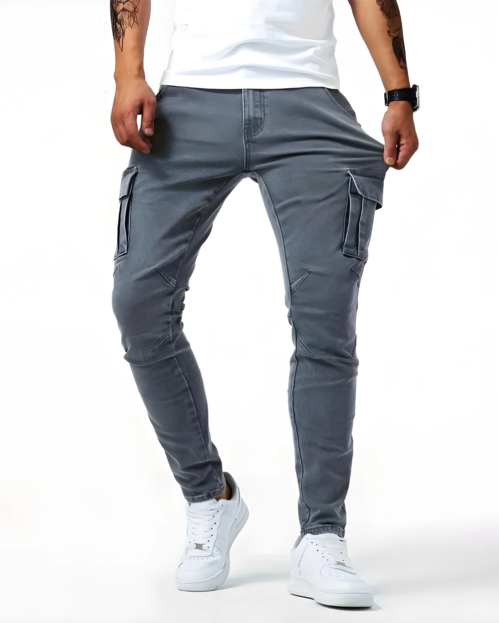 Martino™ | Pantaloni cargo elasticizzati Marino