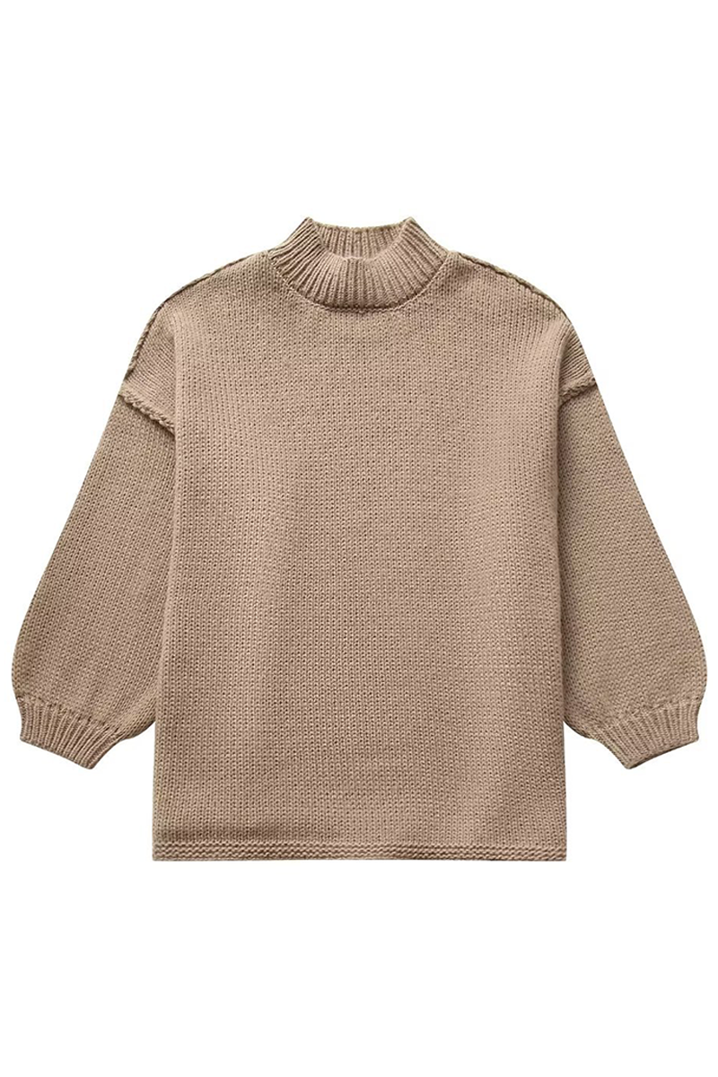 Suki - Leggero Maglione con Scollo Rotondo