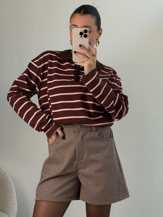 Herringbone shorts