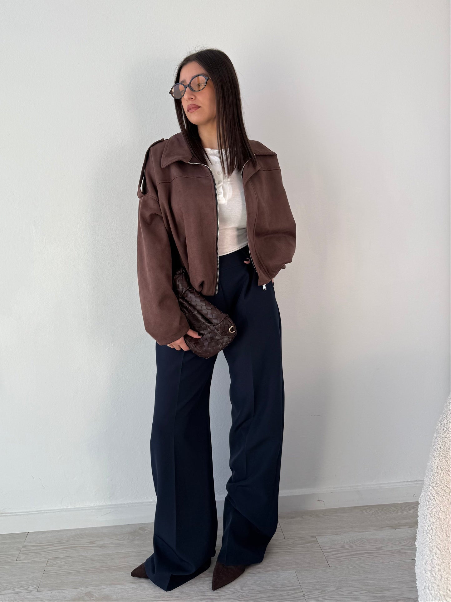 Pantaloni palazzo blu