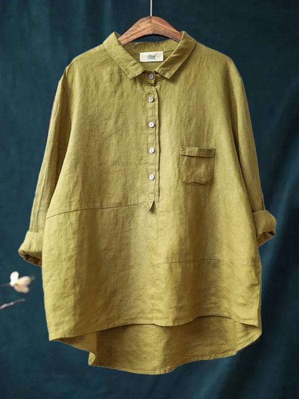 Elvie | Blusa elegante in lino per l'estate