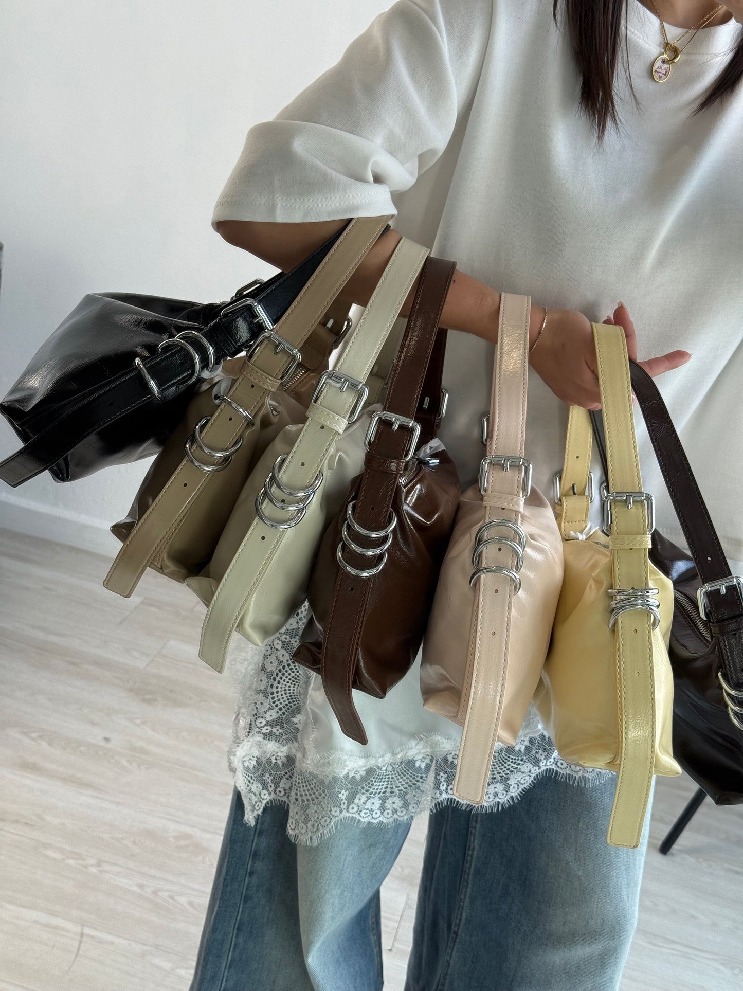 Borsa BAGUETTE ANELLI