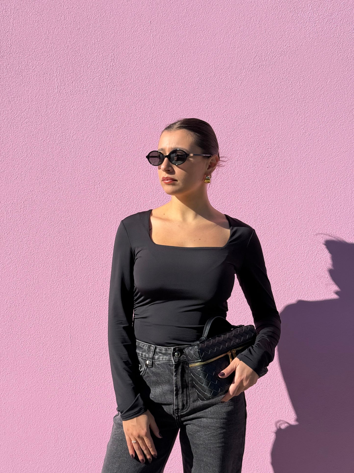 Body con scollo quadrato