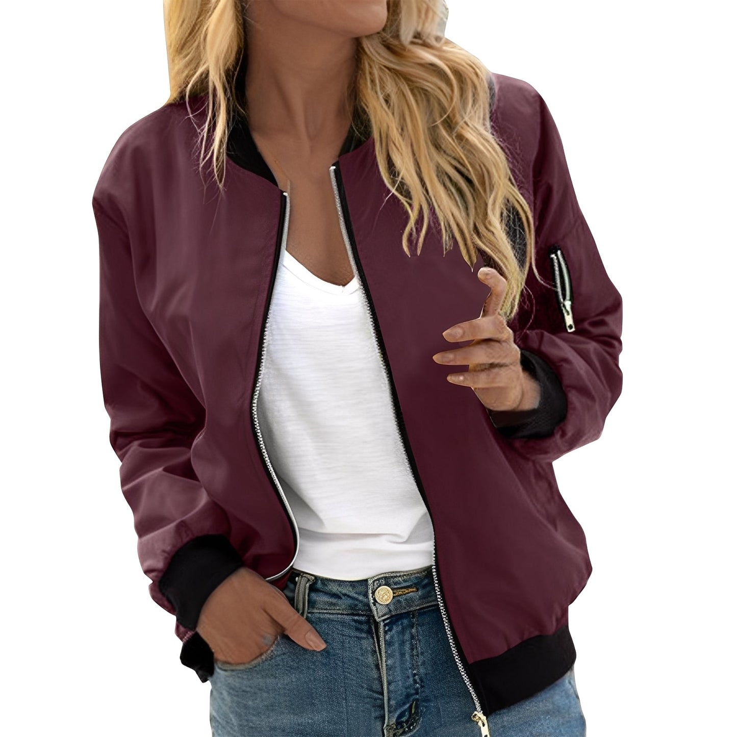 Shirlee - Piccolo bomber in stile retrò per donne 