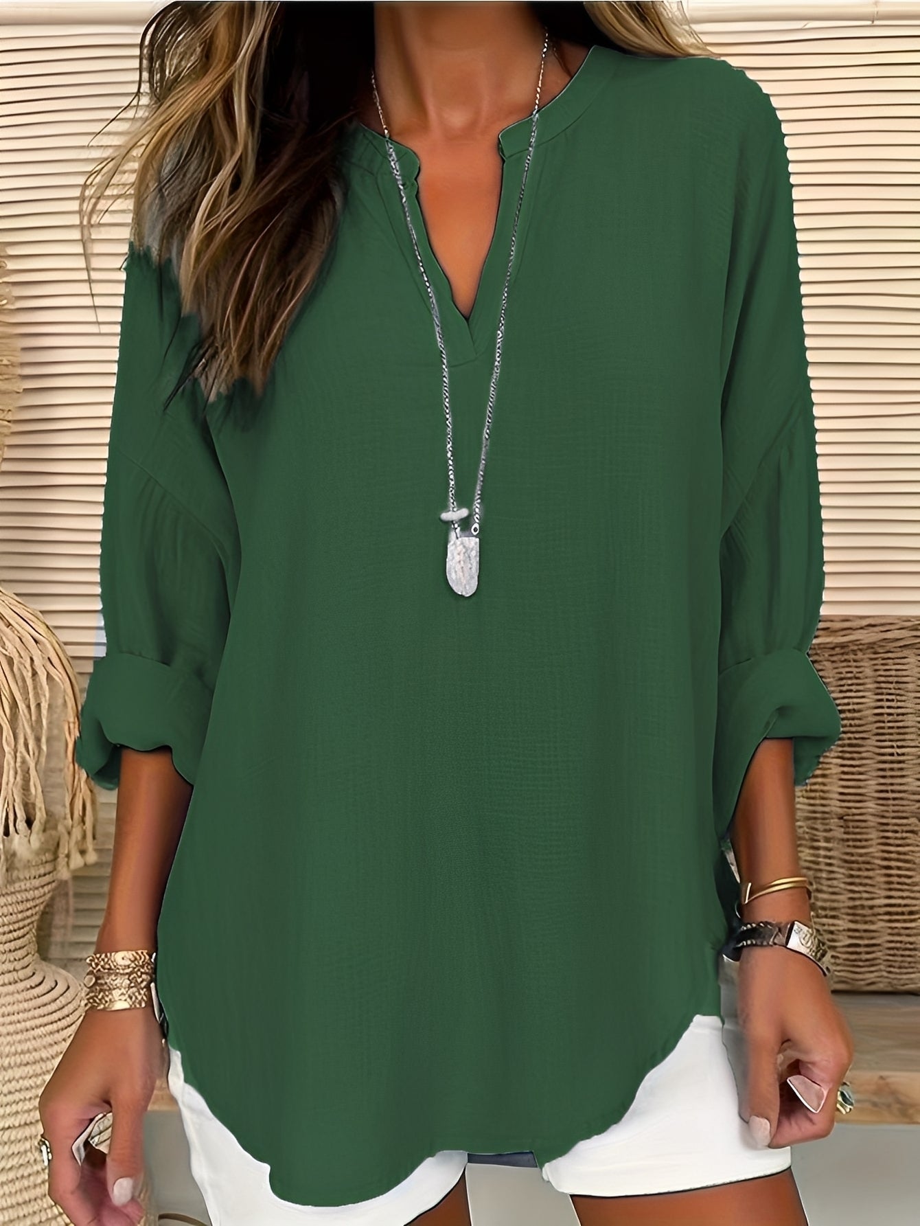 Colleen - Camicetta di lino casual e morbida per donne