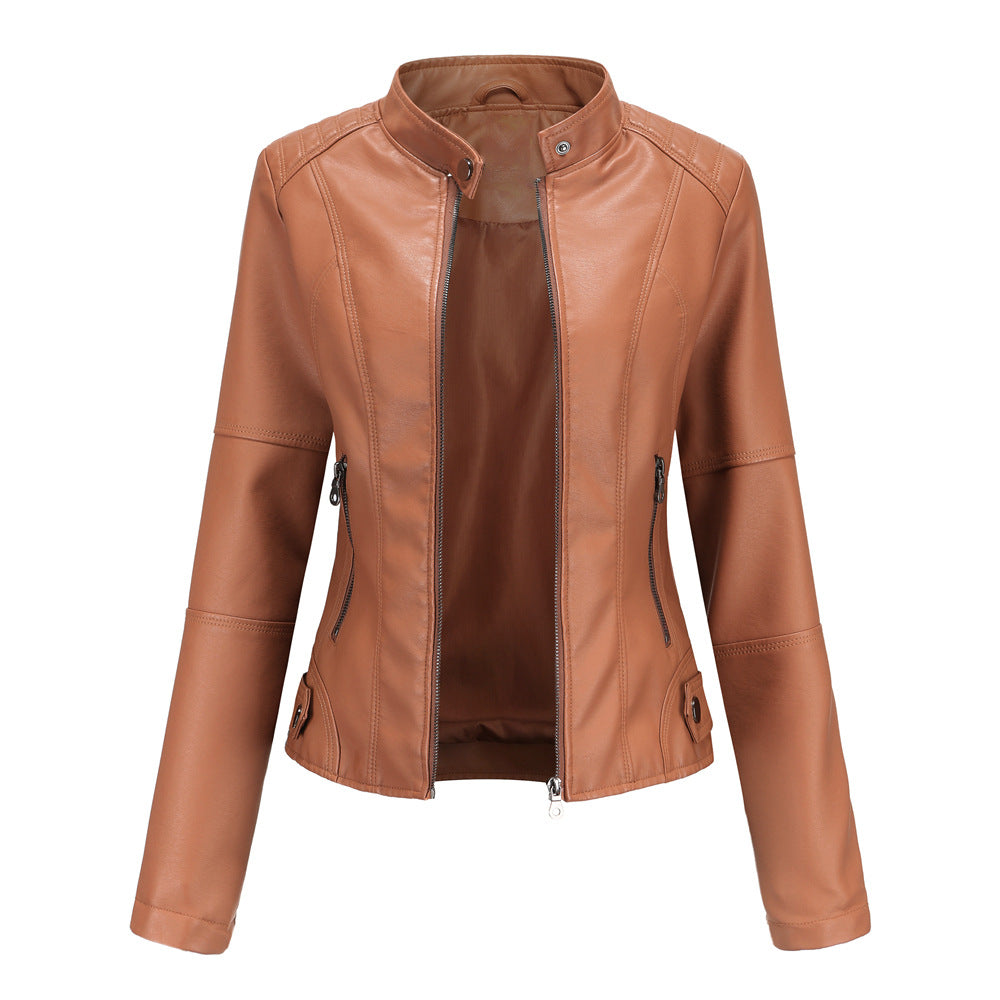 Martha - Elegante giacca in pelle attillata per donne