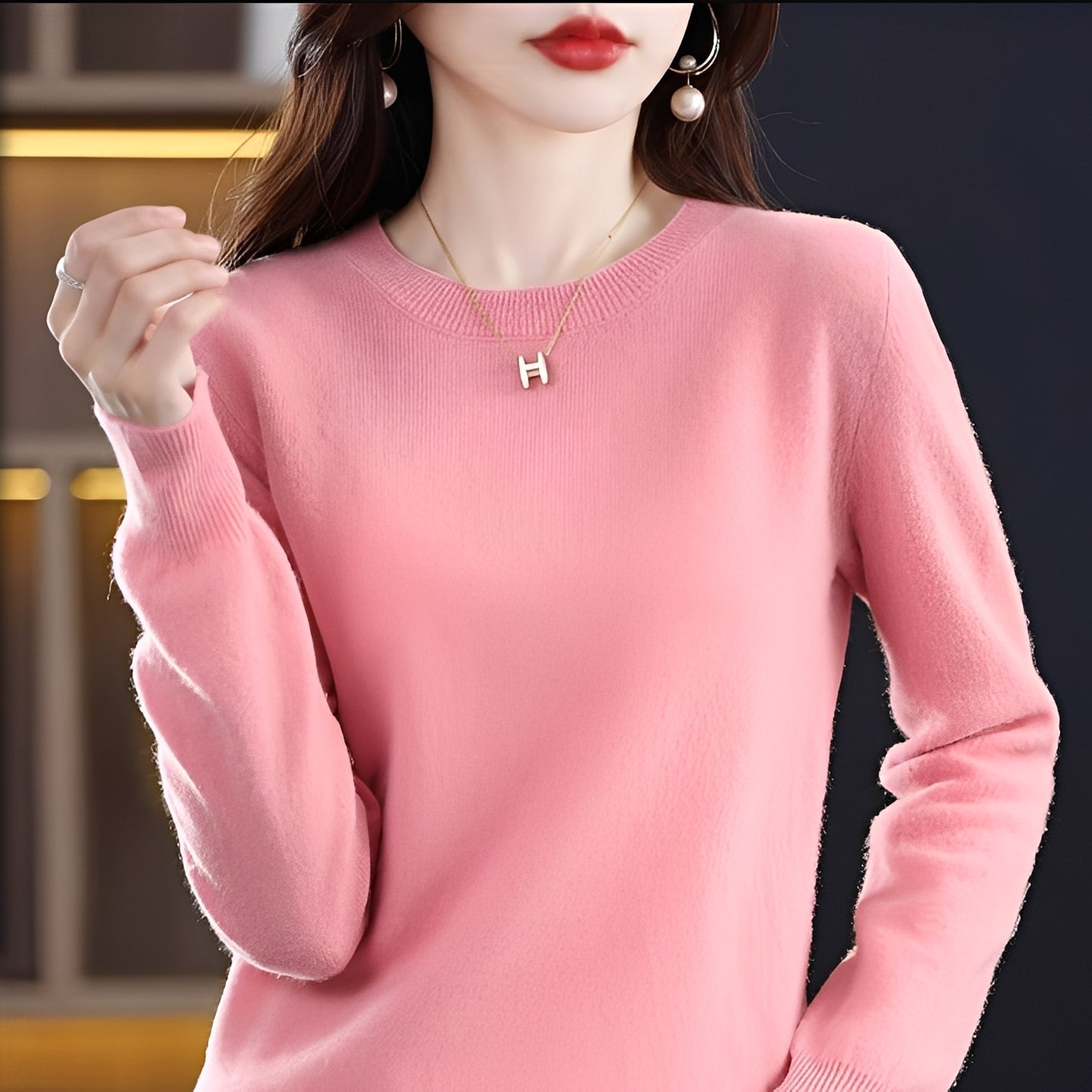 Julia - Elegante maglione di lana attillato per donne