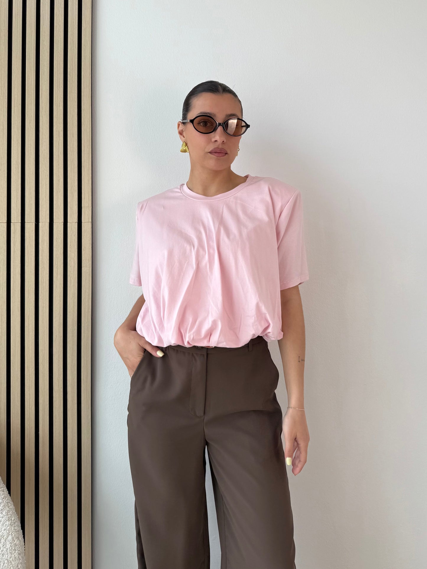 T-shirt crop a palloncino