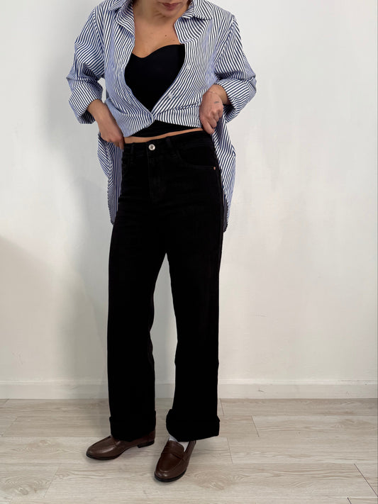 Jeans palazzo neri