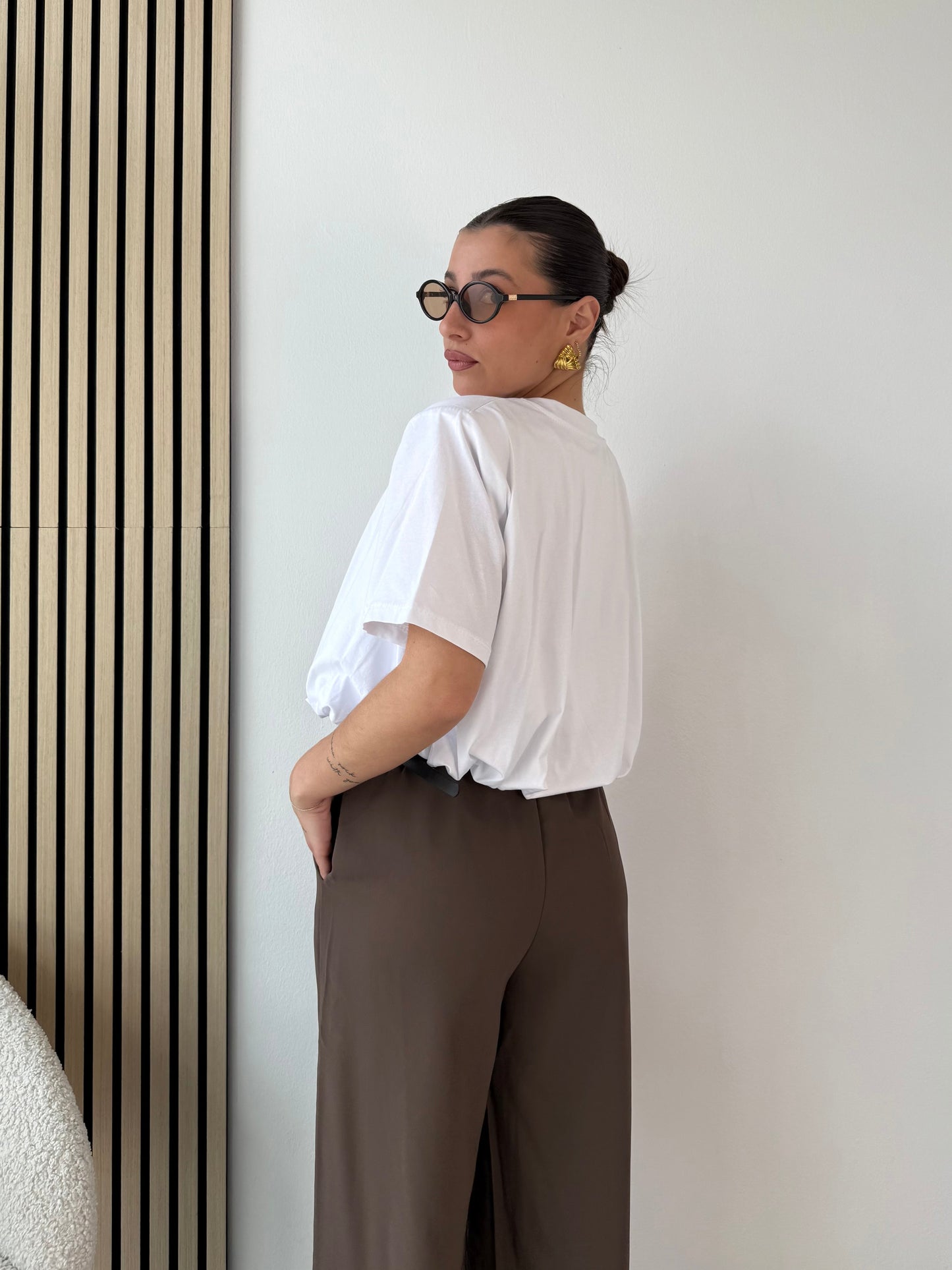T-shirt crop a palloncino
