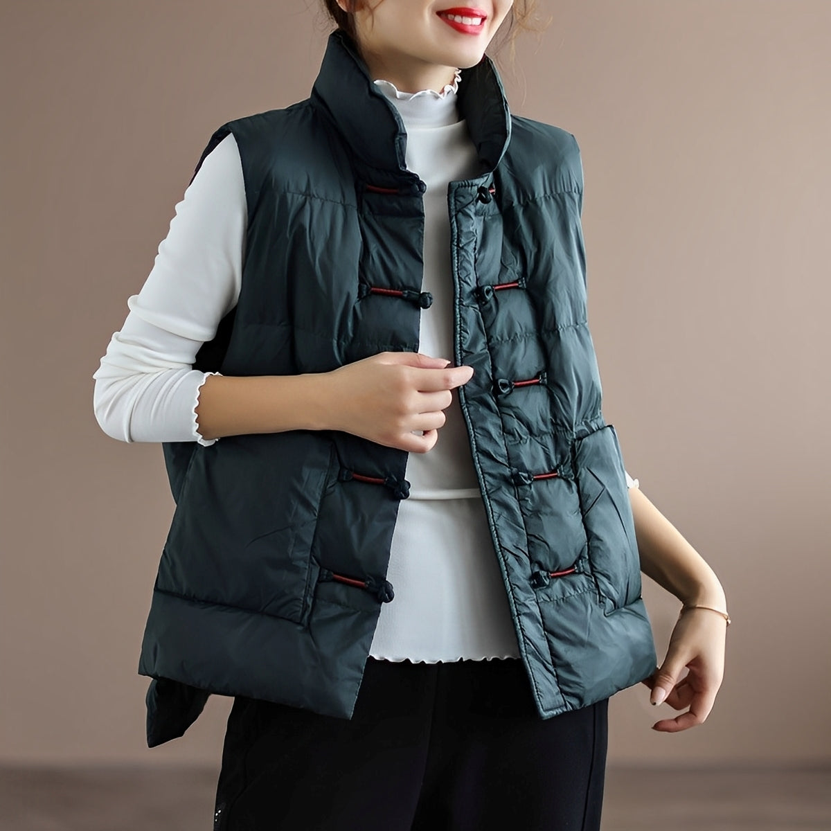 Daphne - Gilet senza maniche con tasche per donne