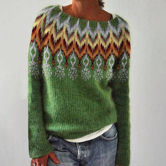 Emma - Casuale Retro Maglione Moda Donna