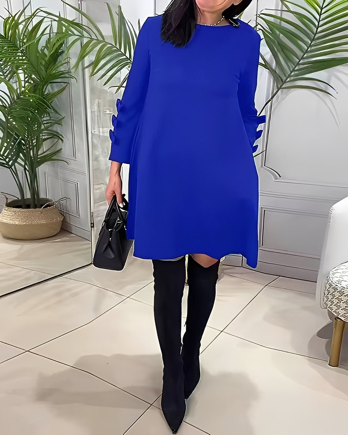 Elenora - Abito elegante con maniche lunghe per le donne 