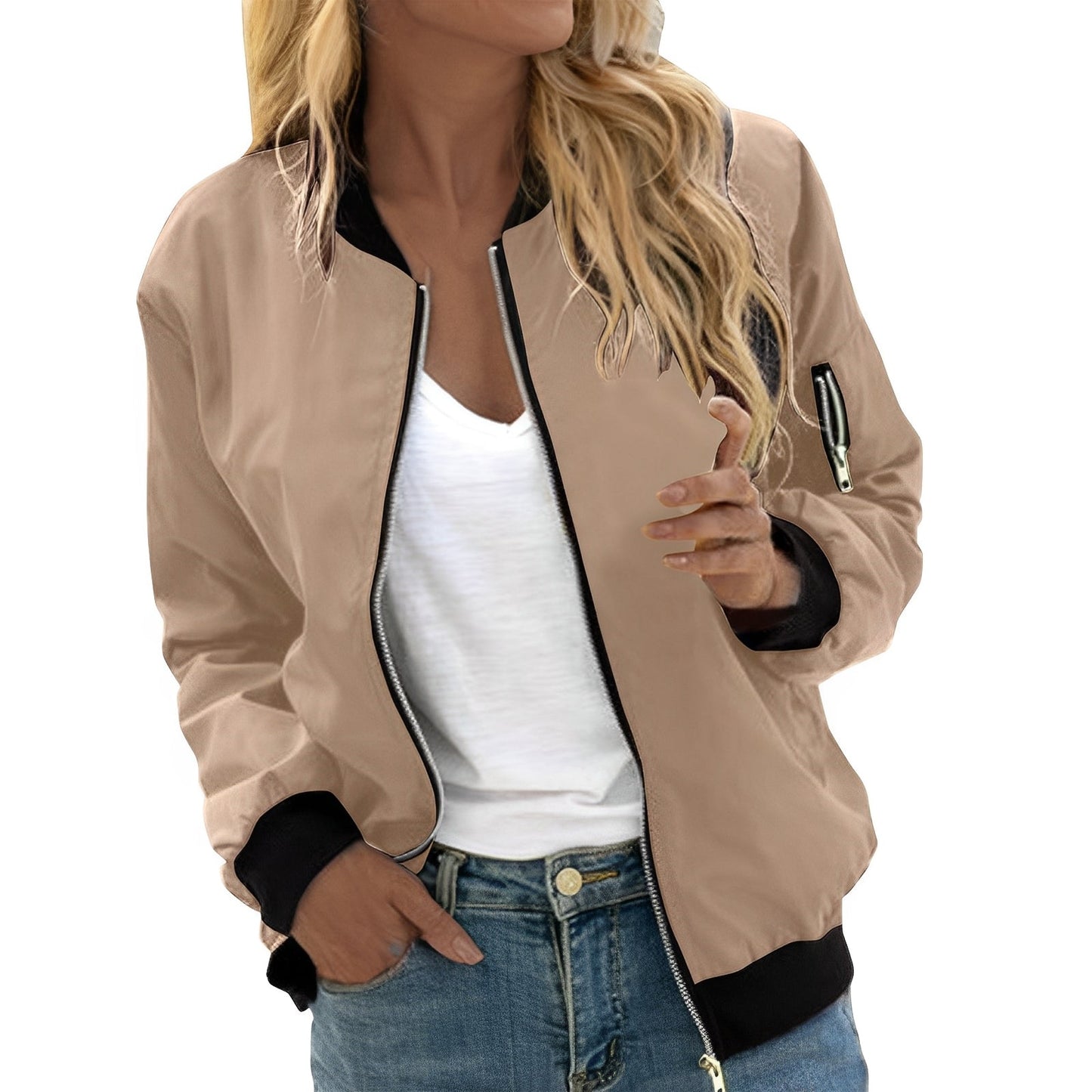 Vanessa - Giacca bomber elegante con zip per le donne