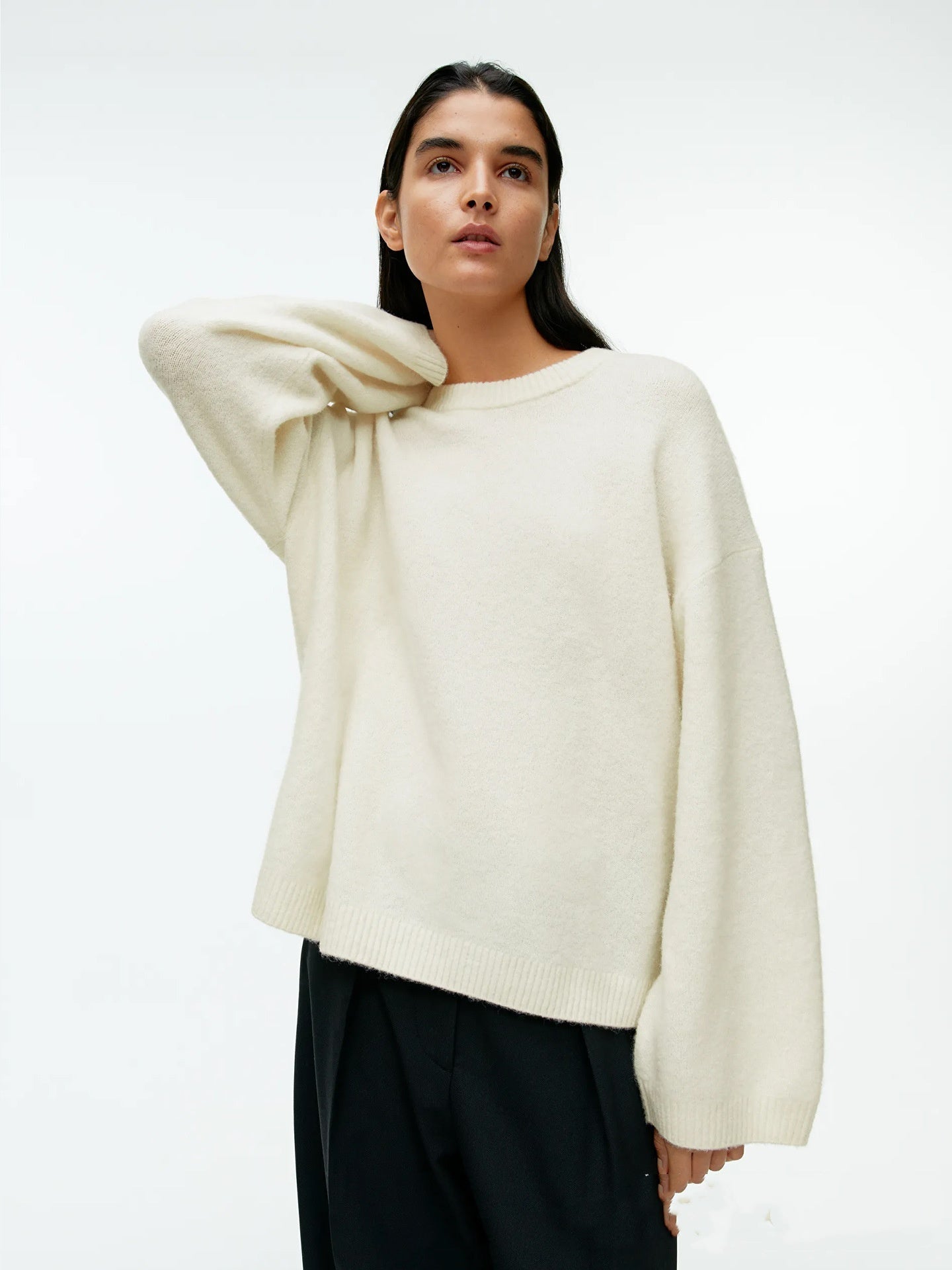 Caelie - Maglione in cashmere spesso e casual per donne