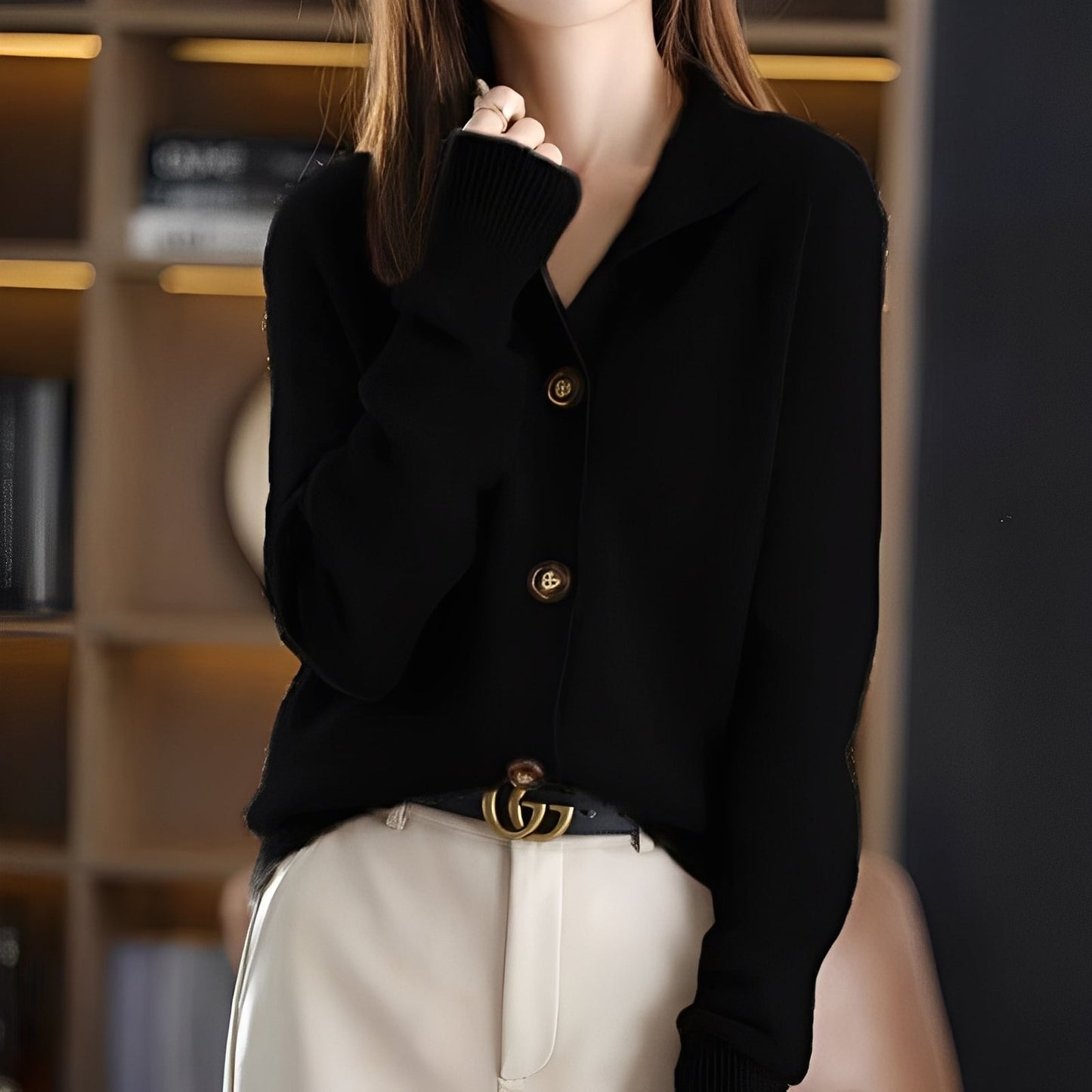 Melba - Classico maglione di lana morbido per donne