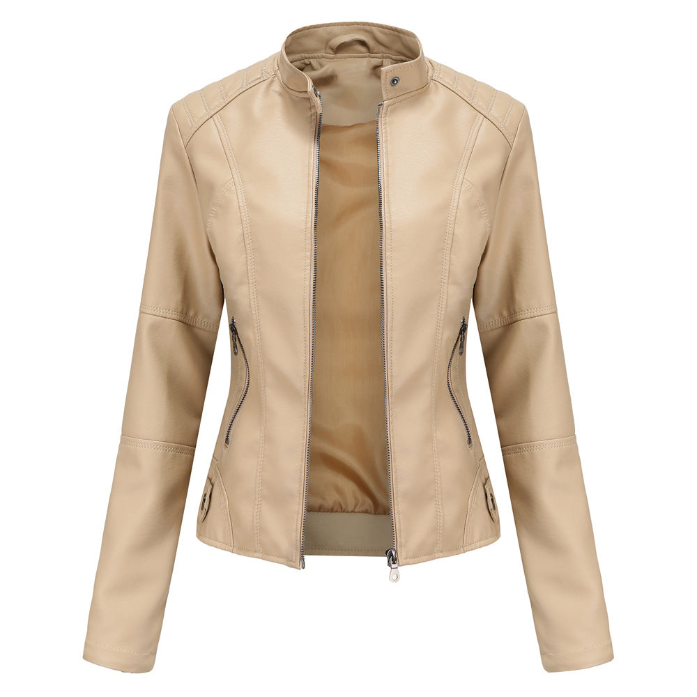 Martha - Elegante giacca in pelle attillata per donne