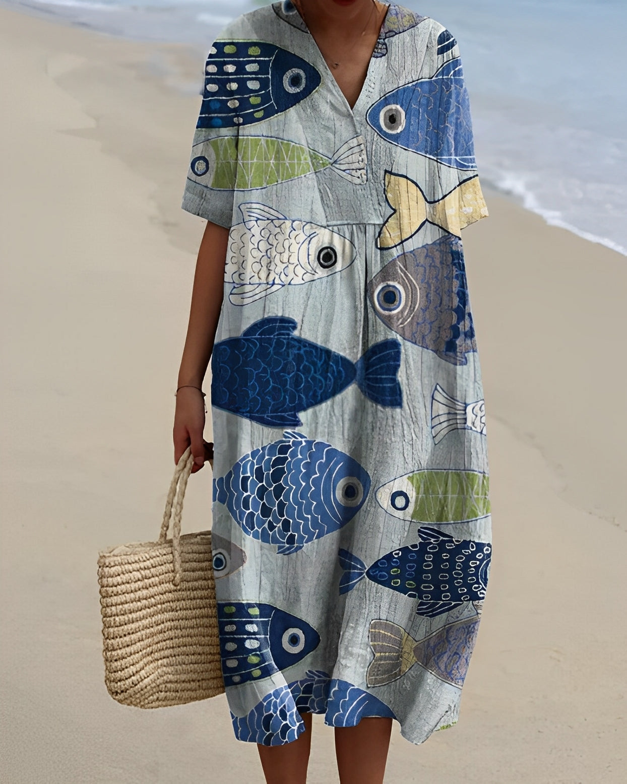 Romilly - Abito estivo con stampa colorata per donne