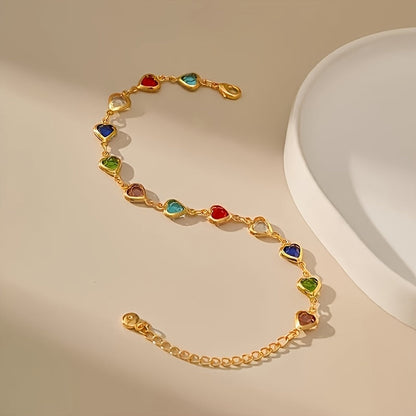Unique heart-shaped bracelet