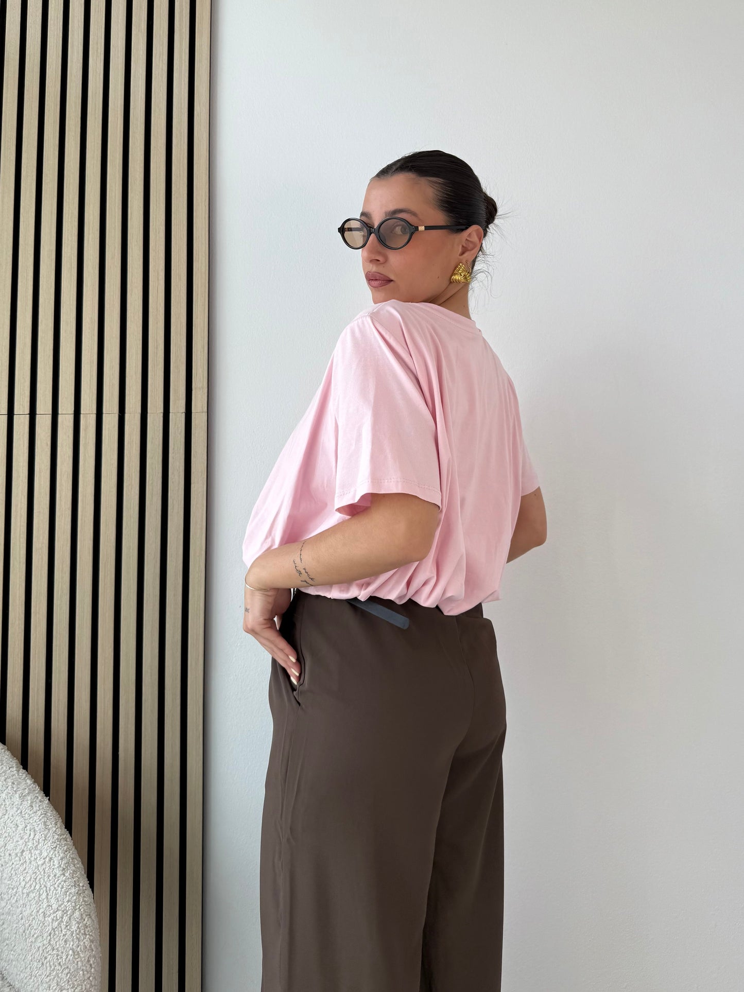 T-shirt crop a palloncino
