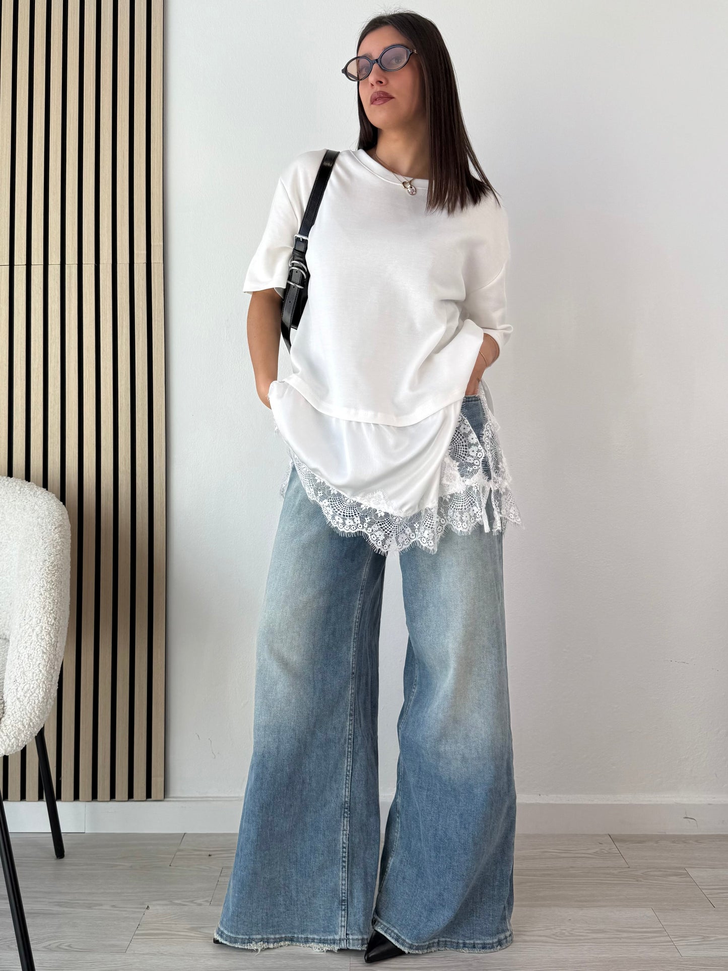 T-shirt in pizzo TREND