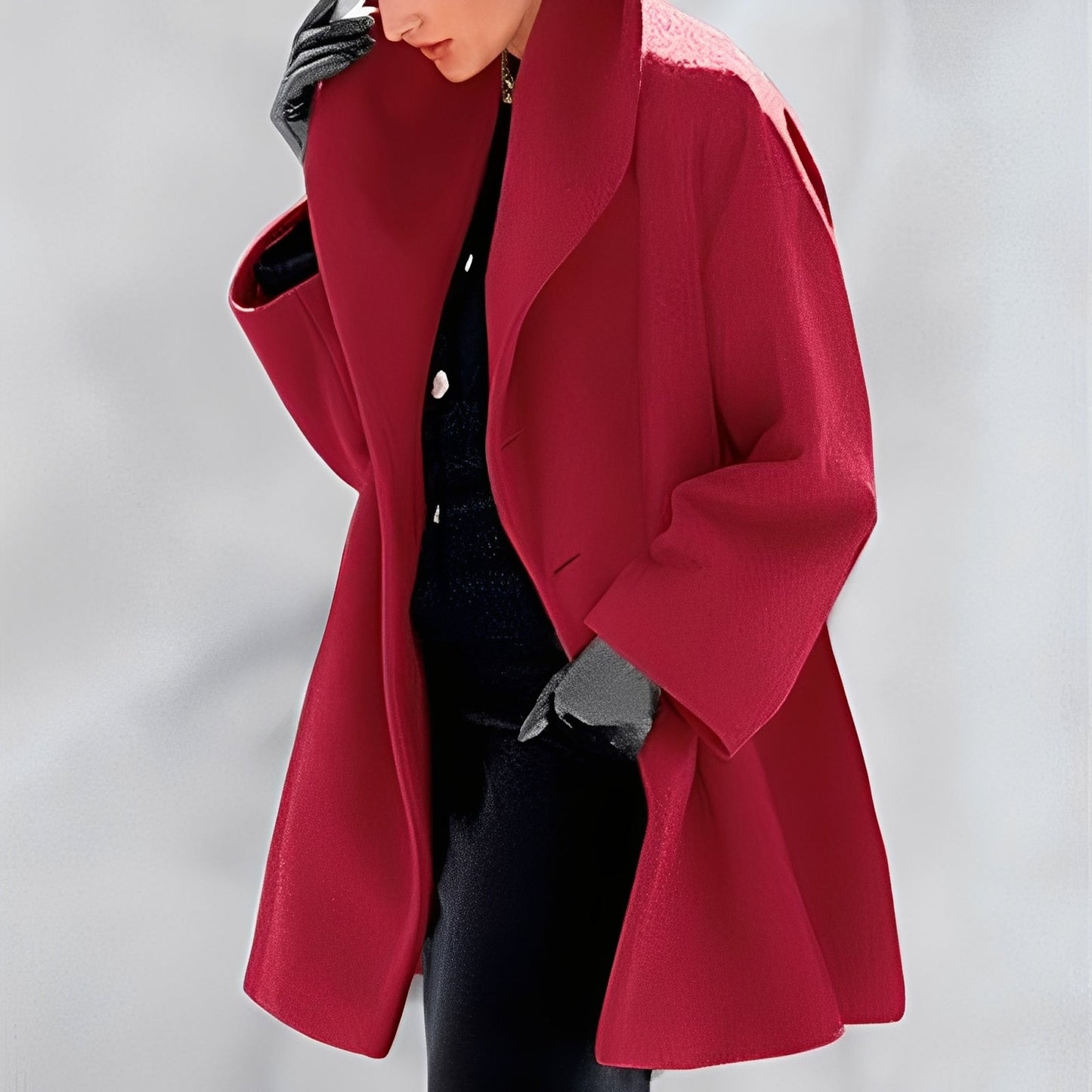 Dannie - Elegante cappotto di lana dal taglio morbido per donne