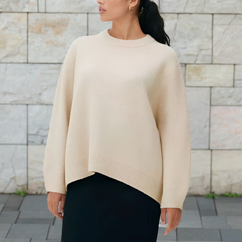 Shanelle - Classico Maglione Girocollo per Donne