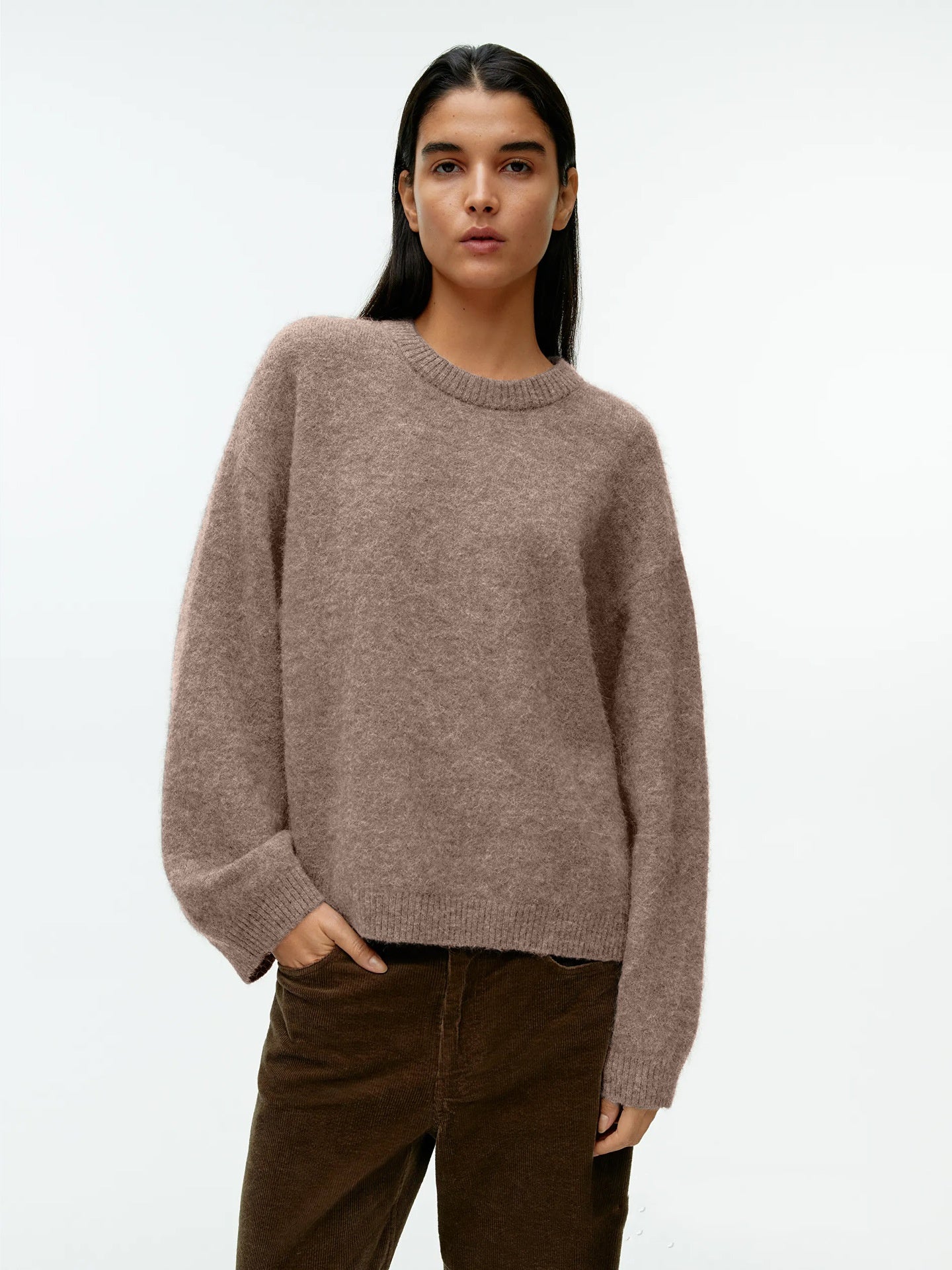 Caelie - Maglione in cashmere spesso e casual per donne