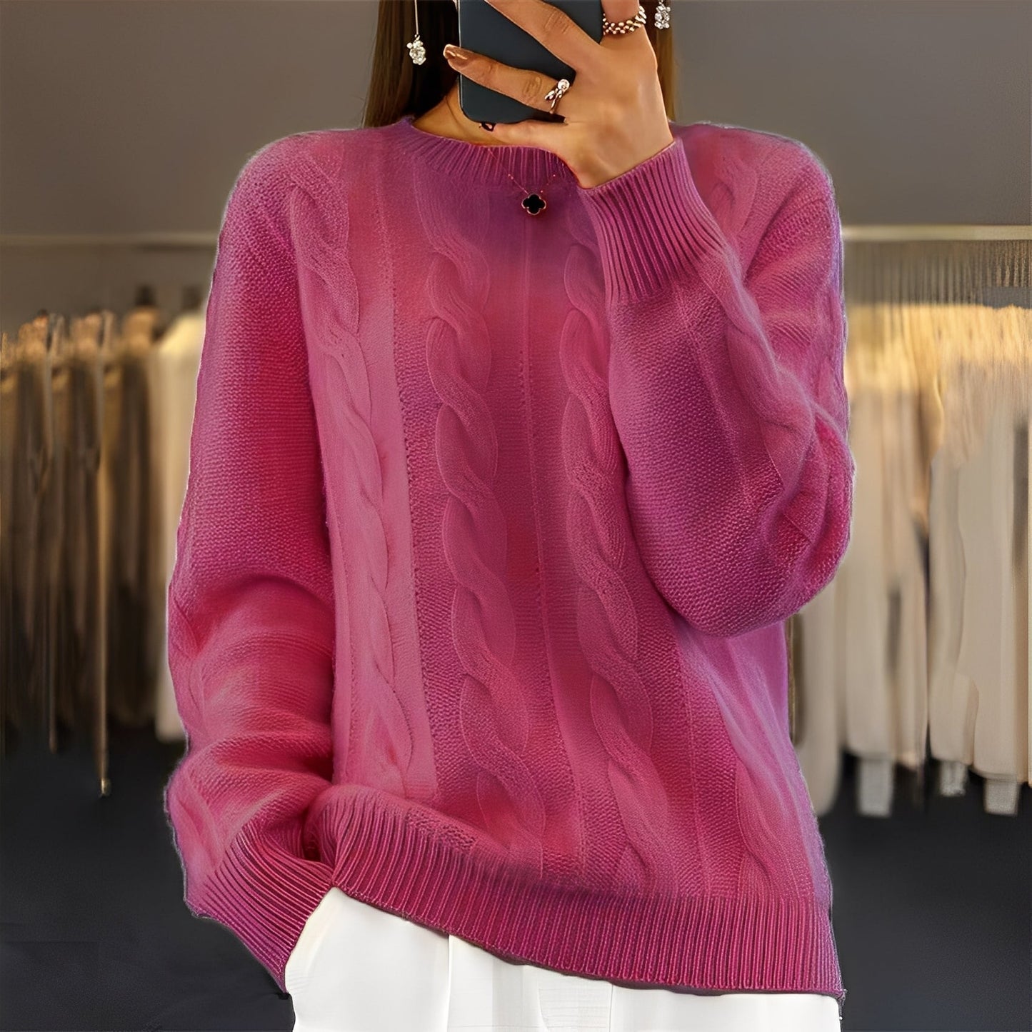 Leanne - Classico, stiloso maglione per donne