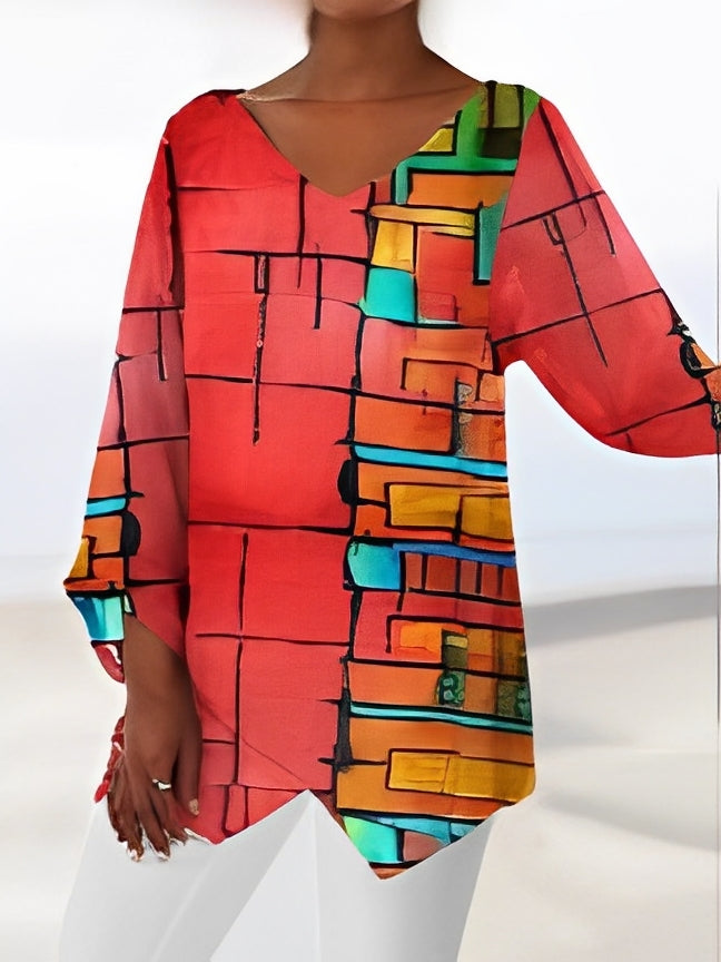 Berry - Camicetta elegante con scollo a V