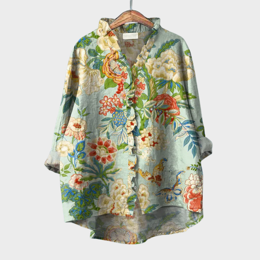 Grace | Elegante Blusa Estiva in Lino