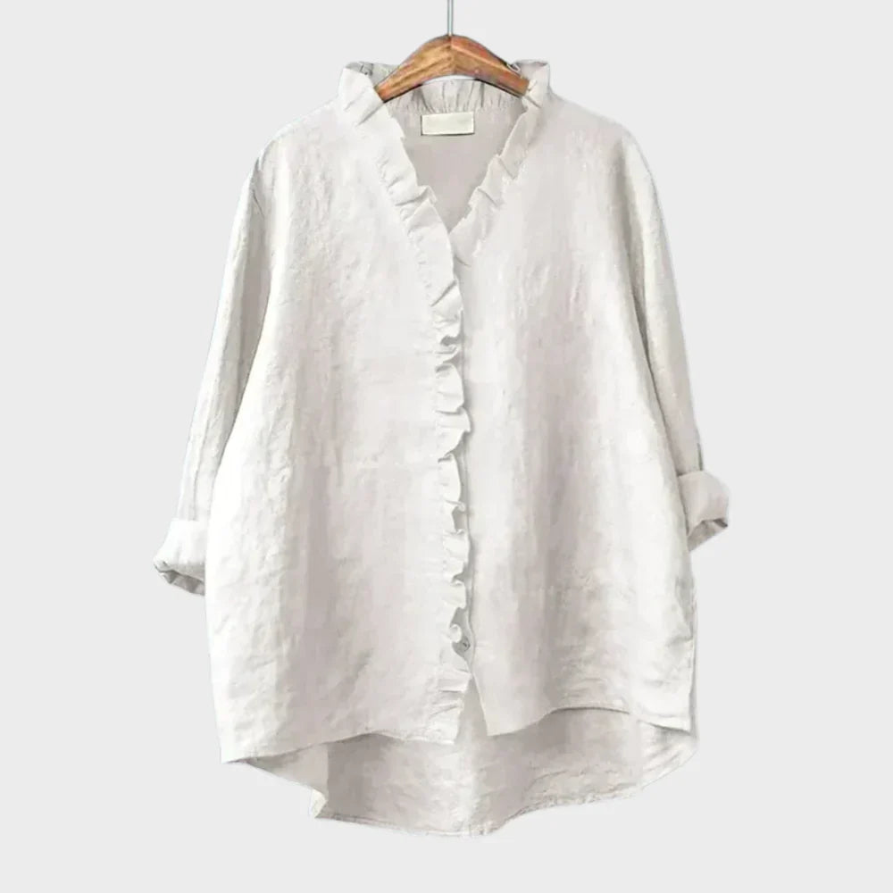 Eline | Elegante blusa estiva in lino