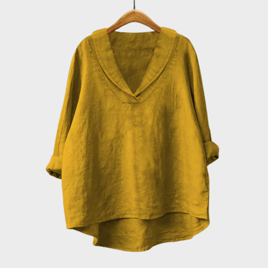 Samantha | Elegante camicia estiva in lino