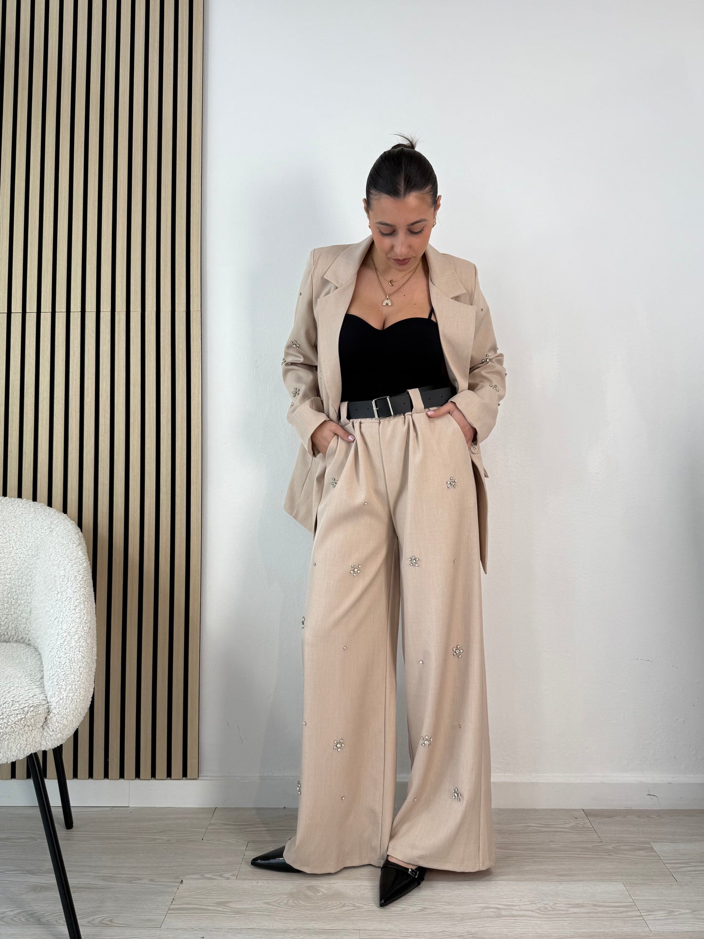 Blazer su strass