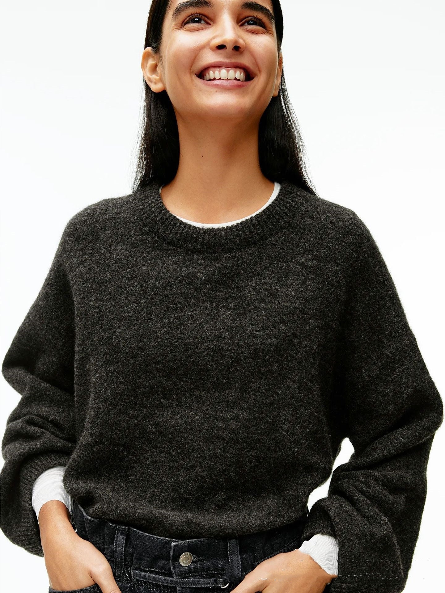 Caelie - Maglione in cashmere spesso e casual per donne