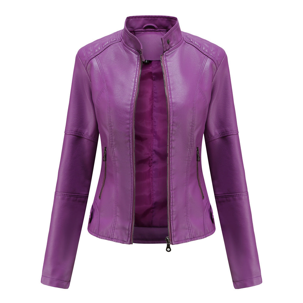 Martha - Elegante giacca in pelle attillata per donne