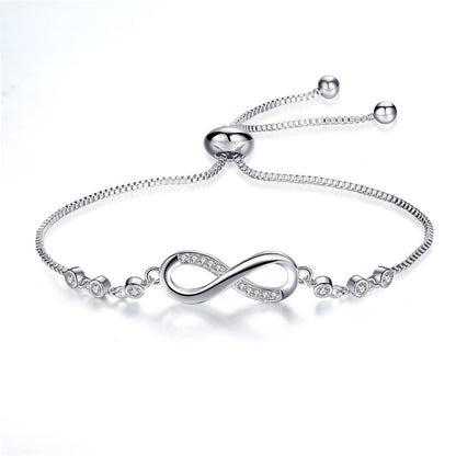 Chic Rose Gold Adjustable Infinity Bracelet